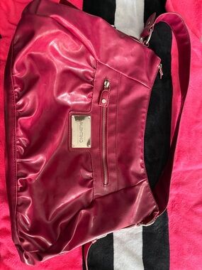 Valentino Deep Pink Patent Shoulder Bag